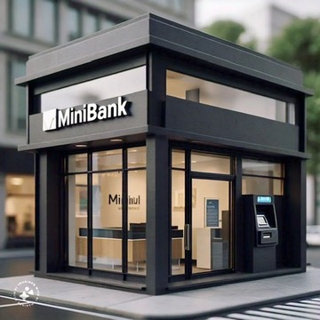 An image of a small bank called MiniBank